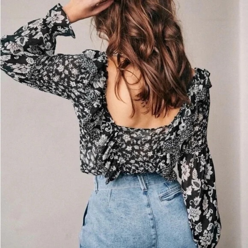Sezane Ruffle Blouse - Picture 3 of 9